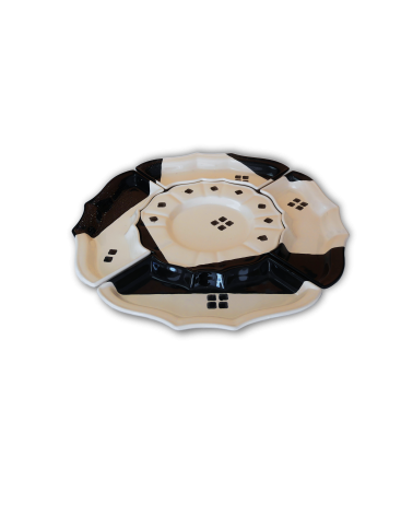 ANTIPASTIERA TONDA ELEGANCE KIASMO QUADRI